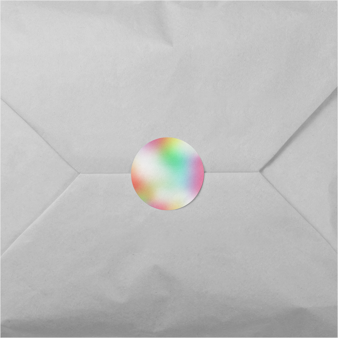 Ombre Round Sticker