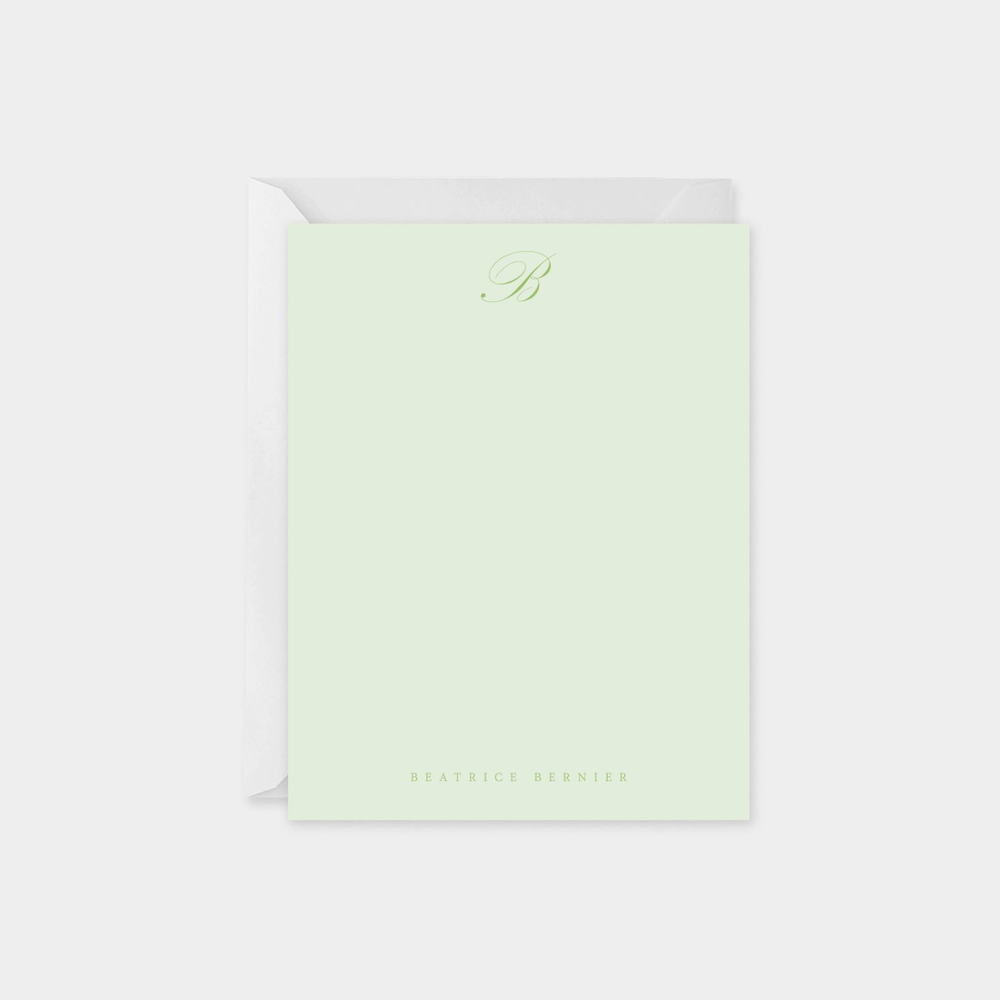 Script Monogram Note Card III