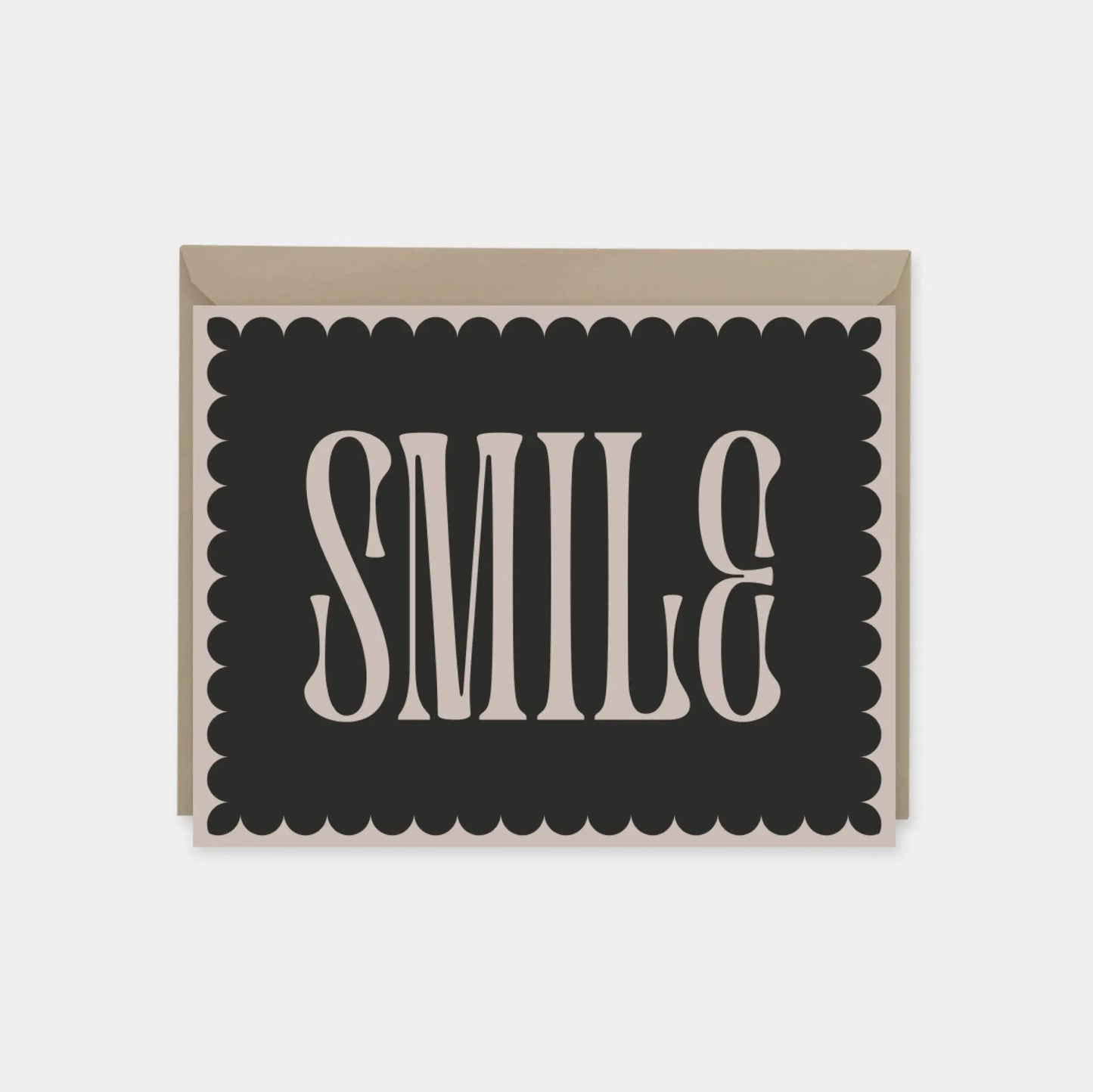 "Smile" Decorative Typography Card