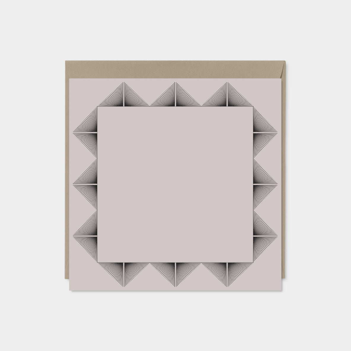 Square Deco Border Note Card IV