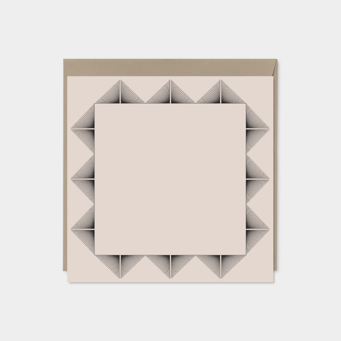 Square Deco Border Note Card VII