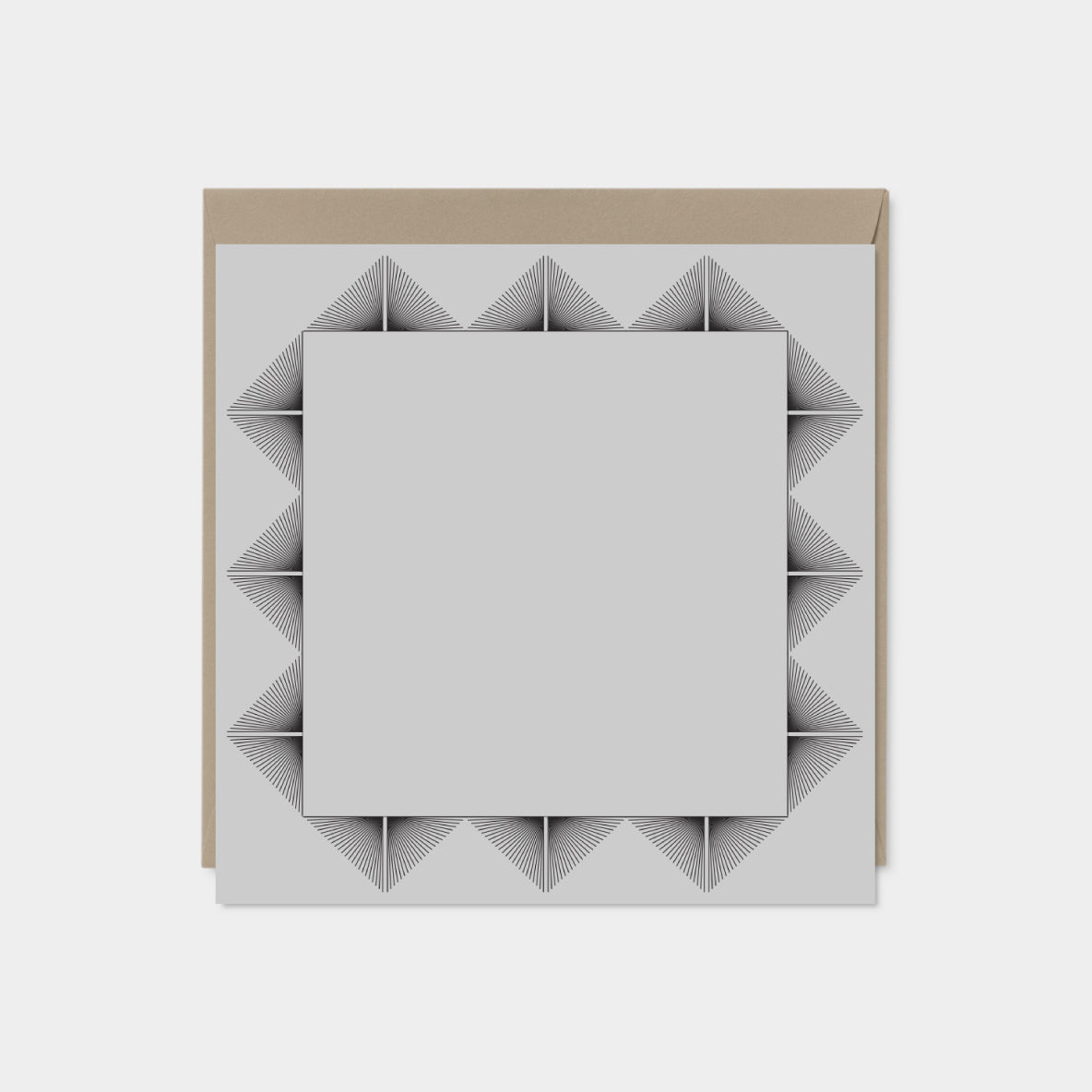 Square Deco Border Note Card