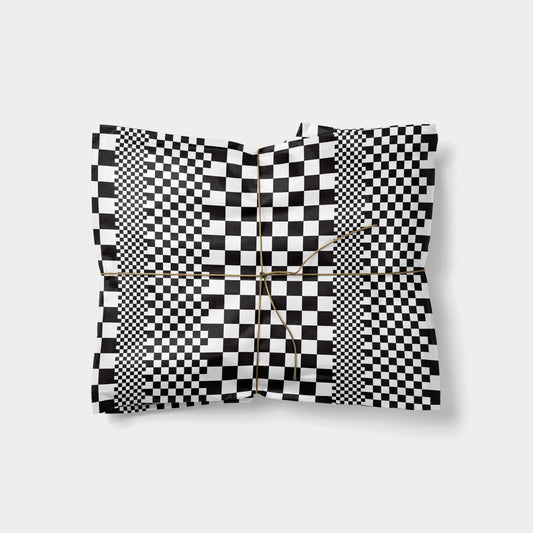Micro Checkerboard Gift Wrap