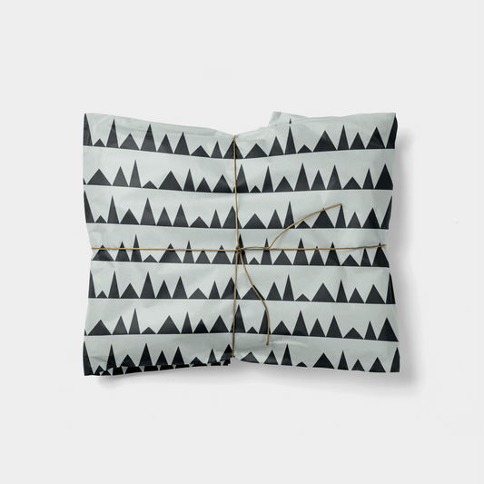 Holiday Sawtooth Trees Gift Wrap