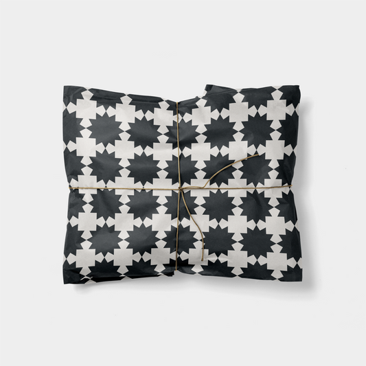 Star Pattern Holiday Gift Wrap