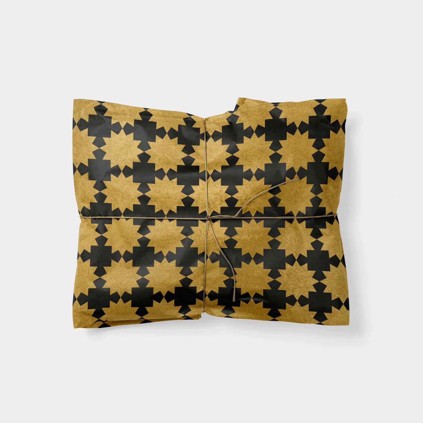 Gold & Black Moroccan Holiday Gift Wrap
