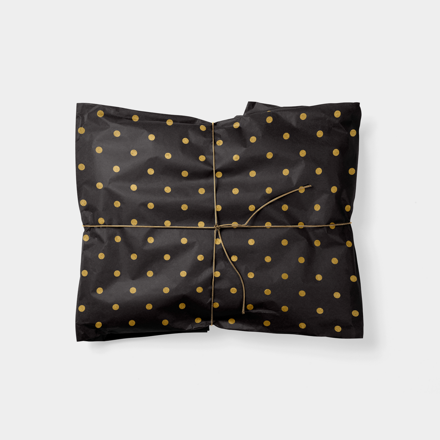 Gold Classic Polka Dot Gift Wrap II