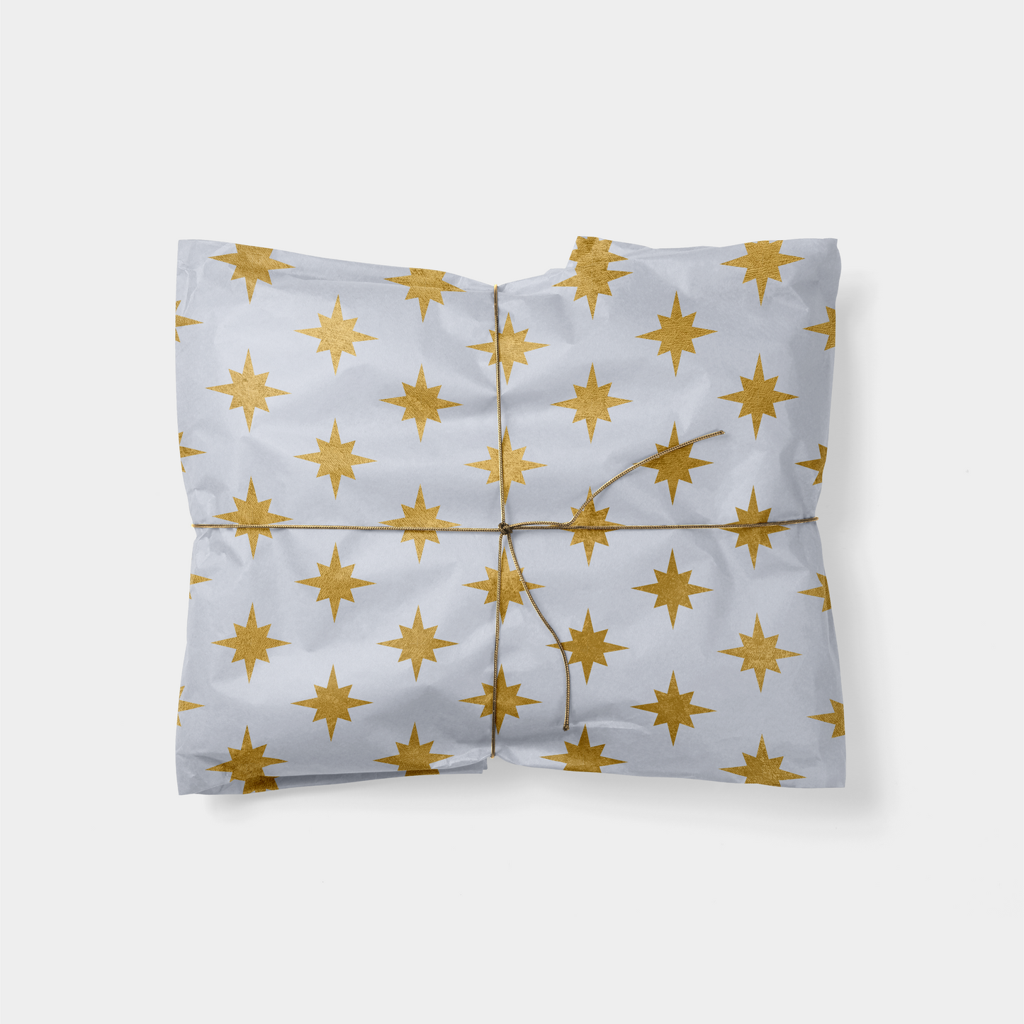 Gold Star Holiday Gift Wrap