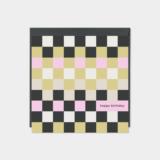 Checkerboard Square Card II