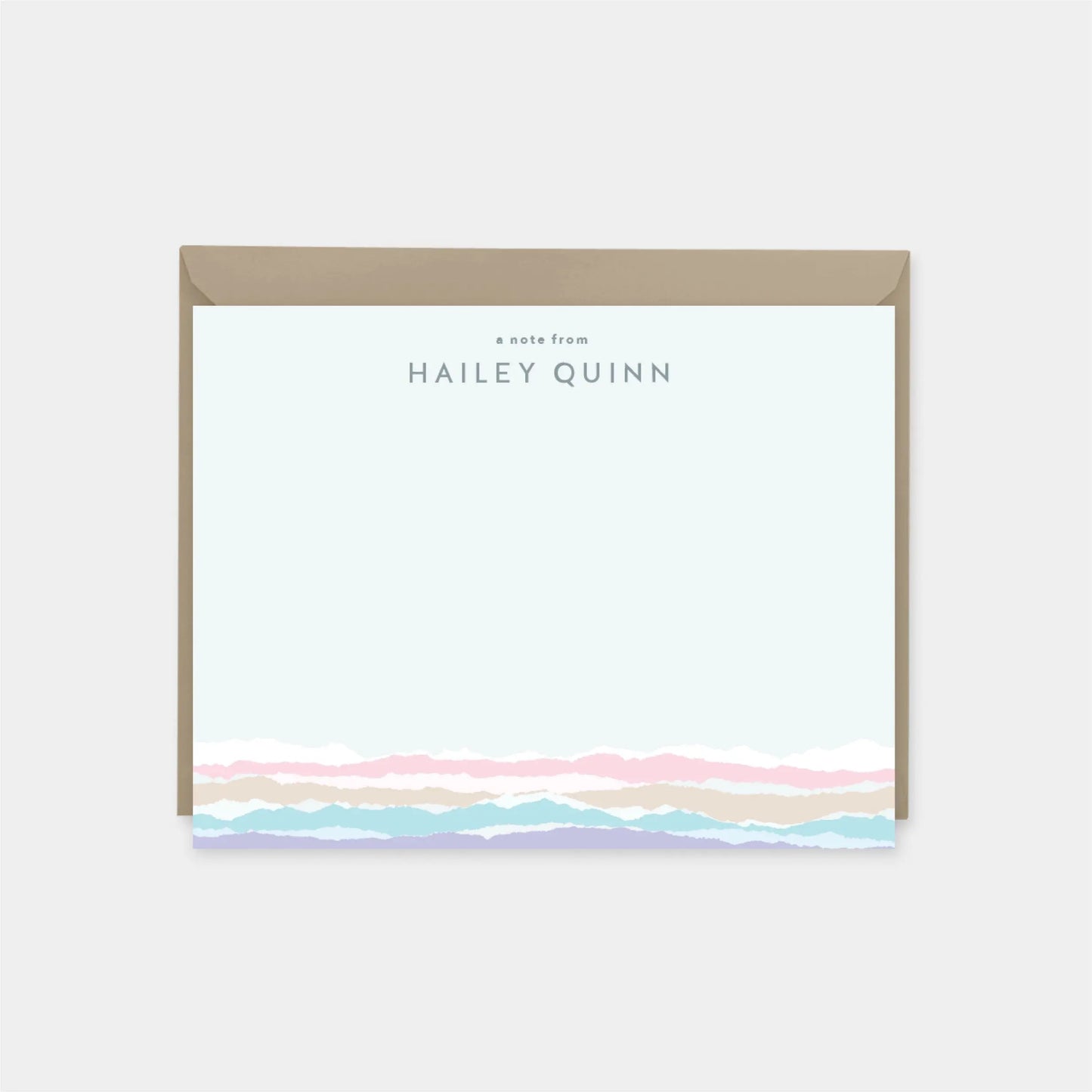 Torn Paper Edge Note Cards IX