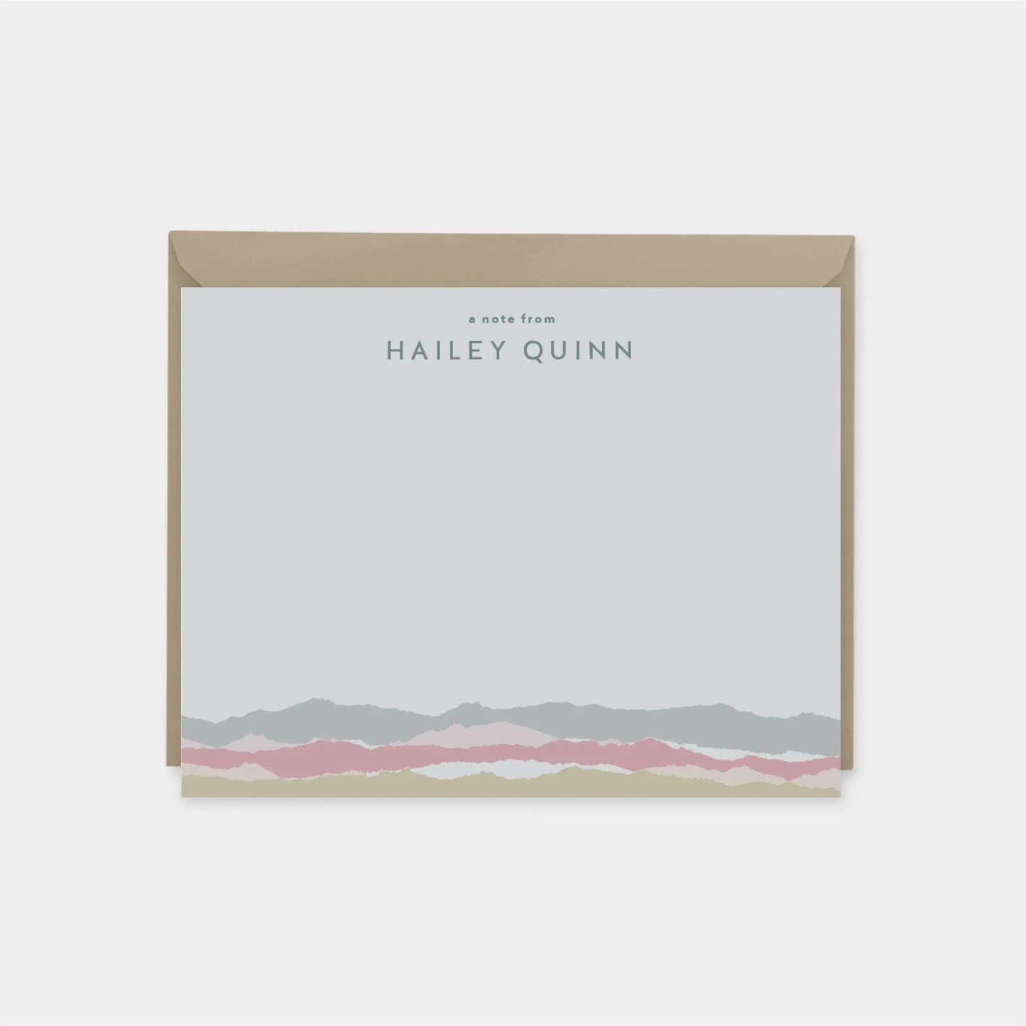 Torn Paper Edge Note Cards VII