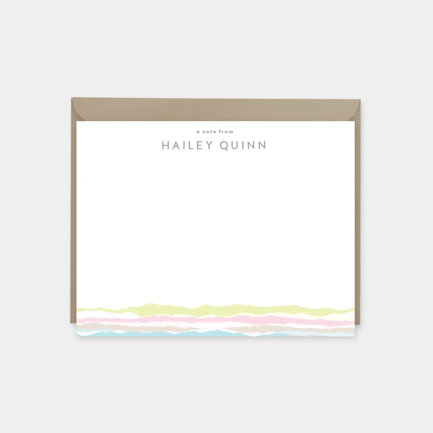 Torn Paper Edge Note Cards with