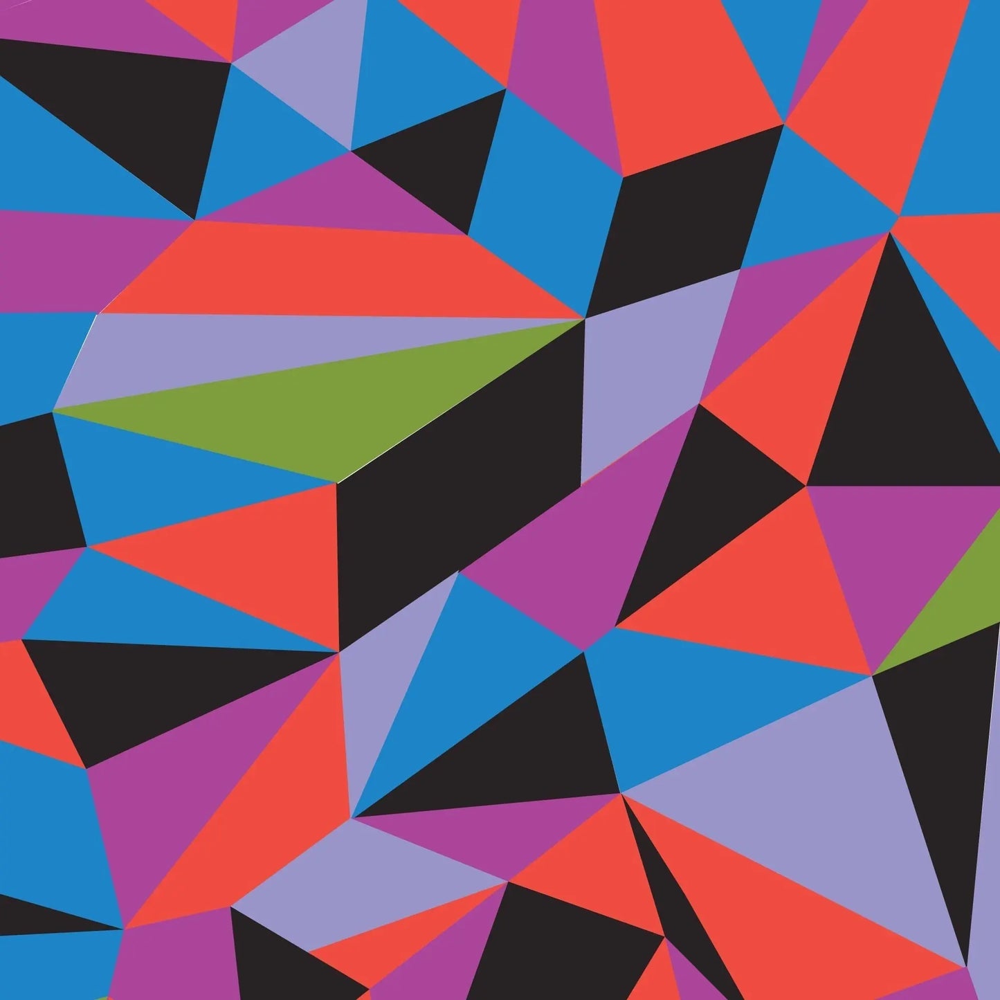 Vibrant Color Shard Gift Wrap