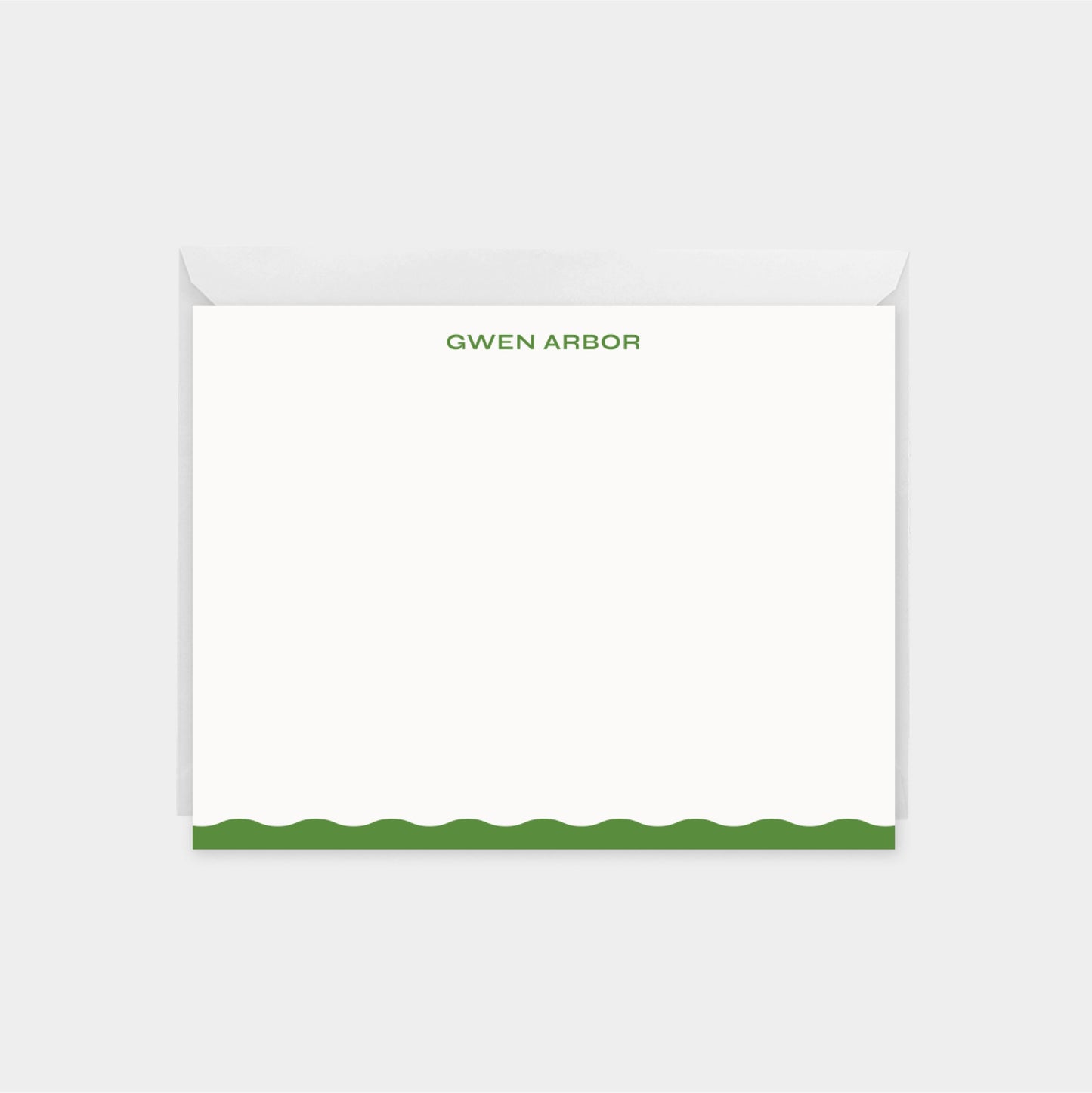 Wavy Edge Note Card XV