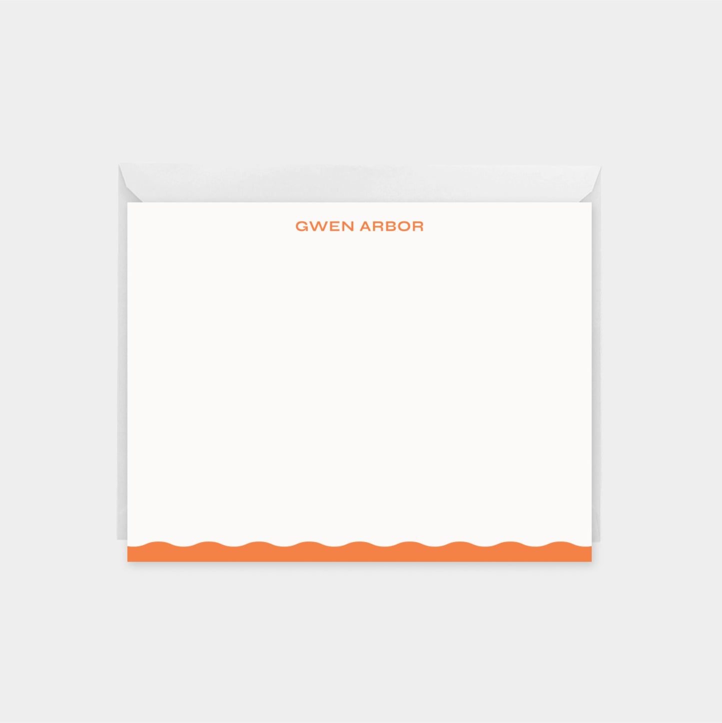 Wavy Edge Note Card XVI