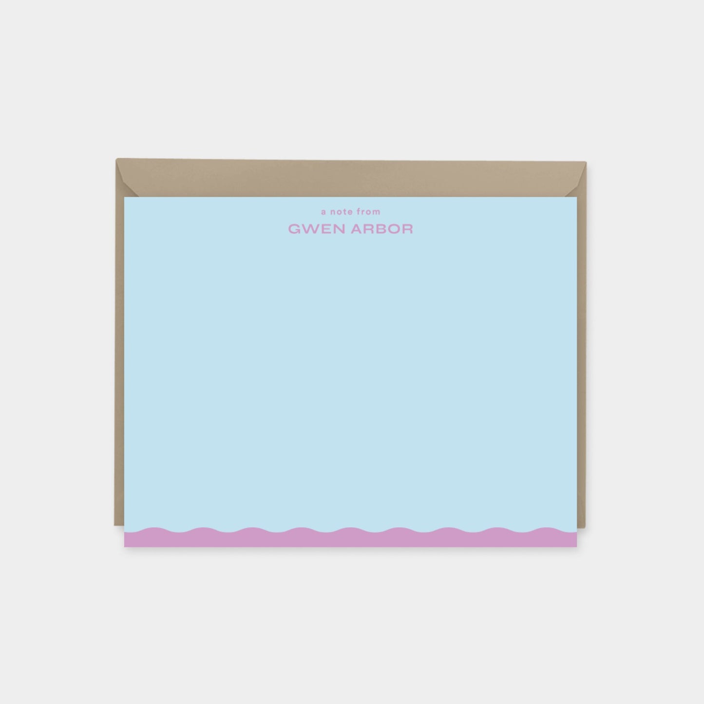 Wavy Edge Note Card