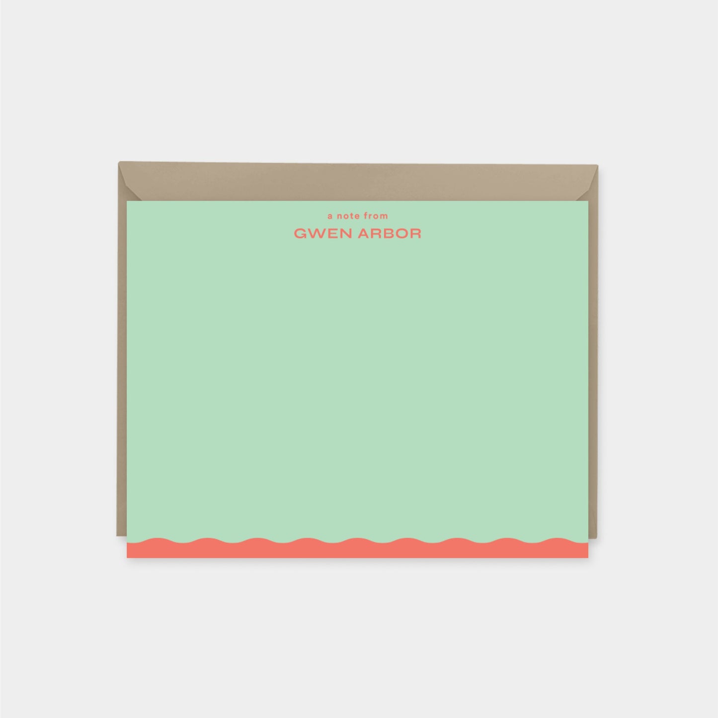 Wavy Edge Note Cards VI