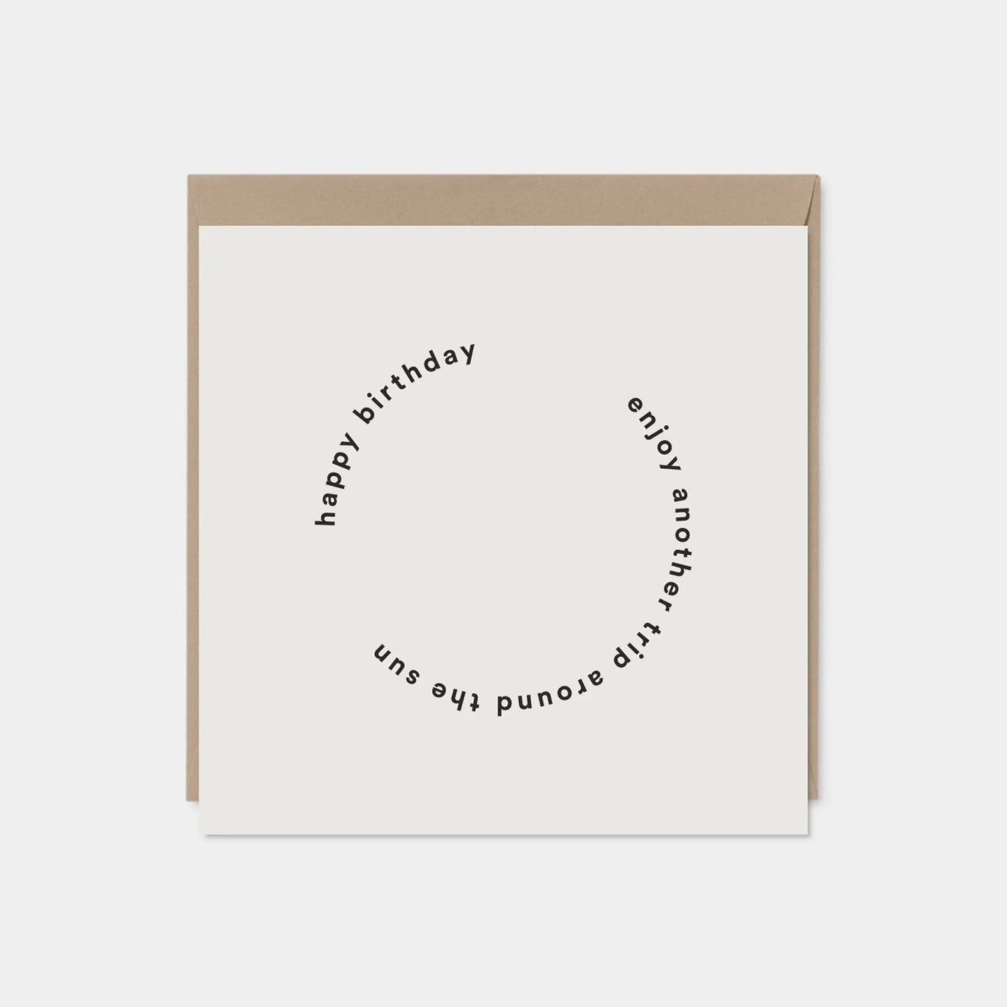White "Another Trip Around the Sun" Birthday Card