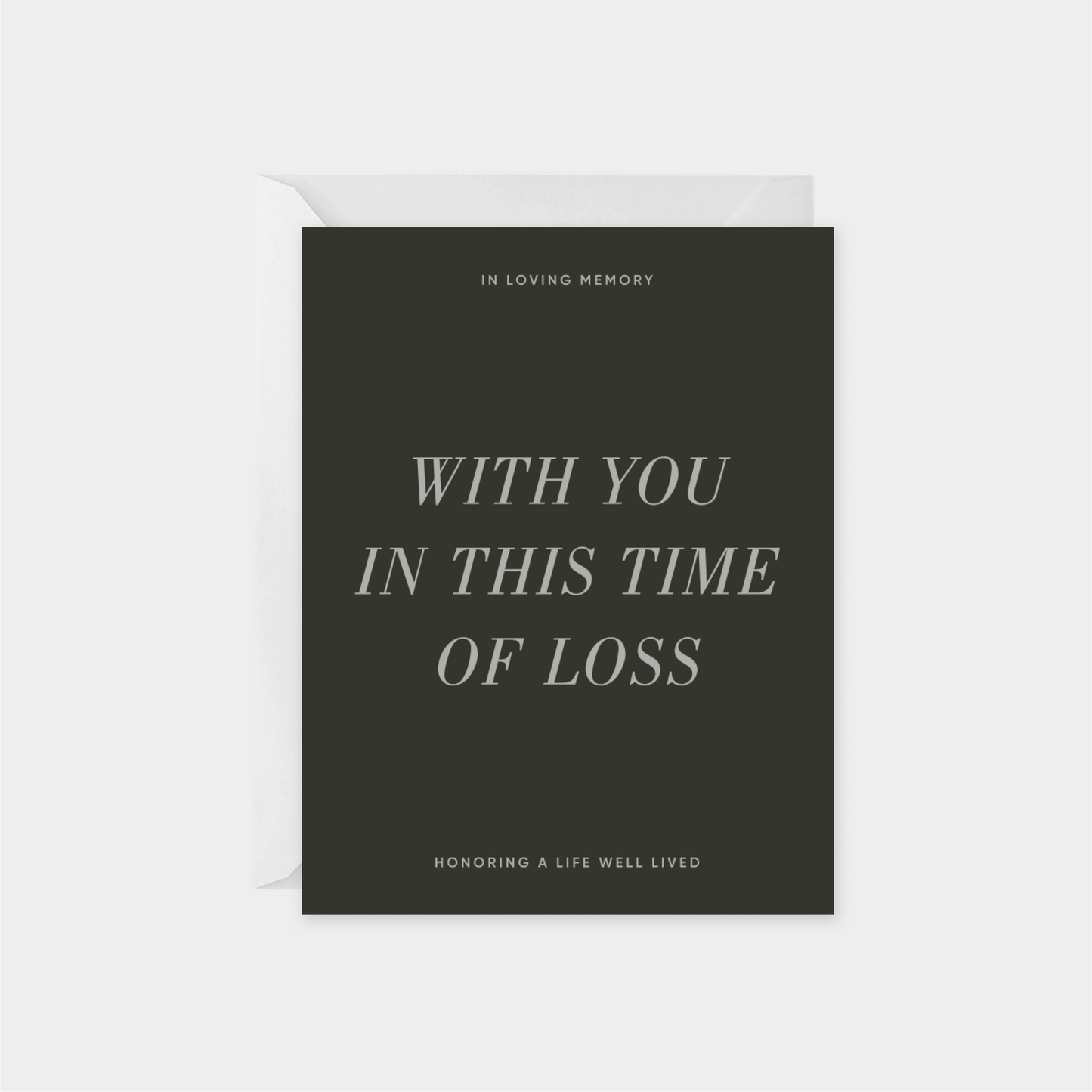 With You In This Time Of Loss Card