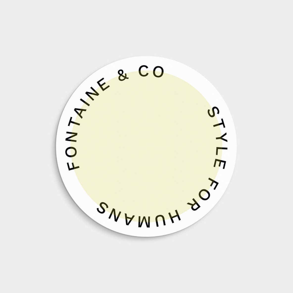 Round Pastel Product Label, Printable,