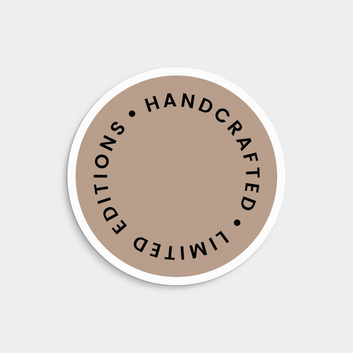 Speckled Circle Product Label with Logo,