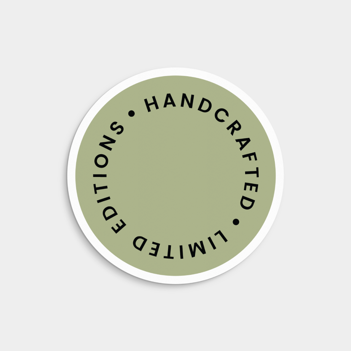 Speckled Circle Product Label with Logo,