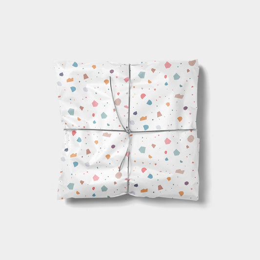 Cut Out Pastel Collage Gift Wrap