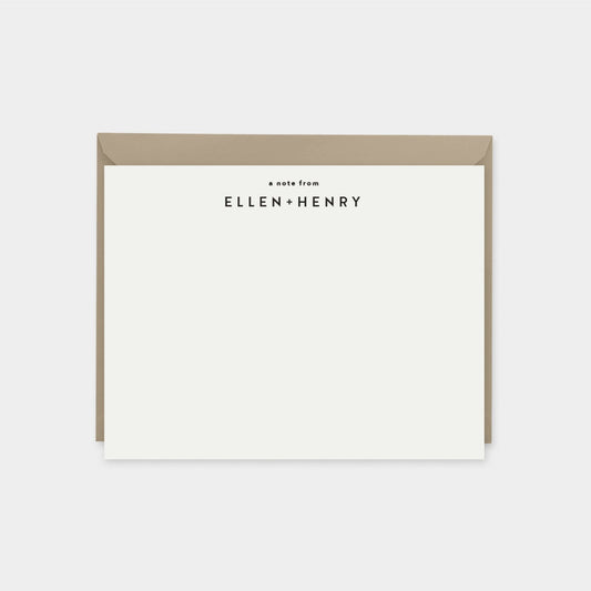 Elegant Personalized Note Cards IV,