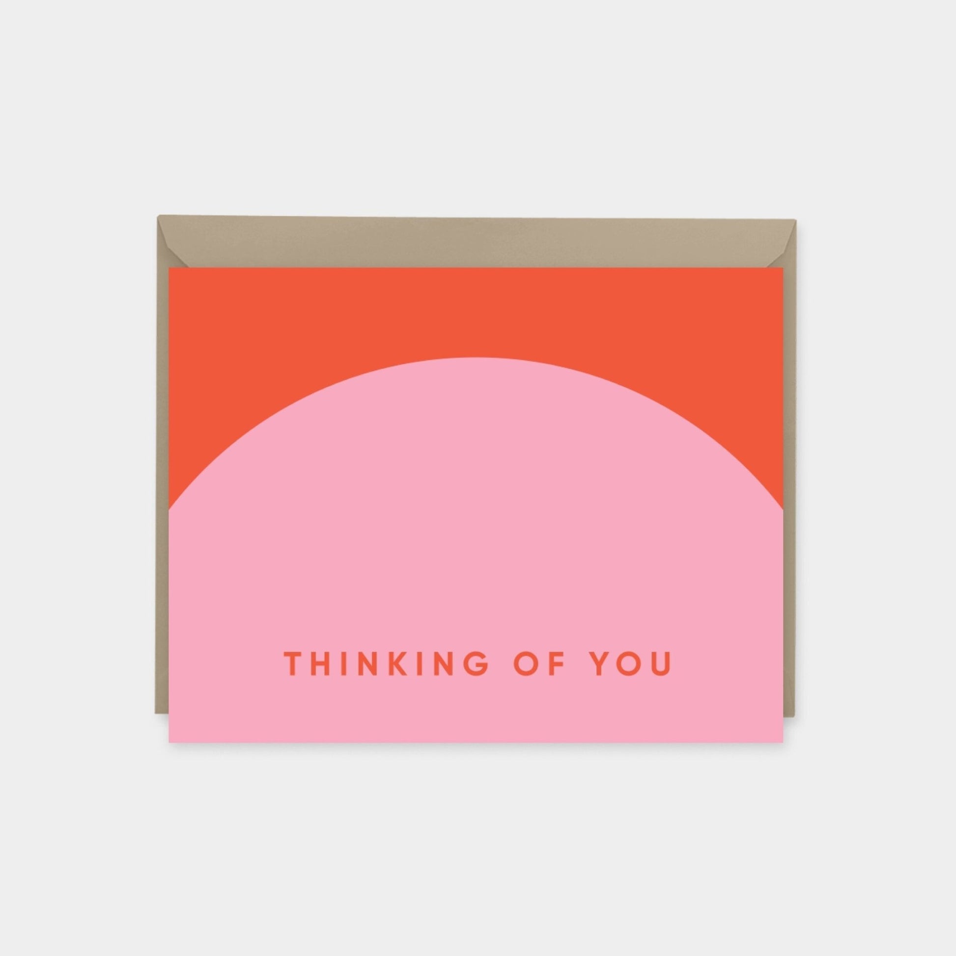Geo Thinking of You Card, Colorful