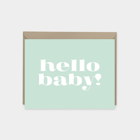 Green Personalized Note Cards, Stylish