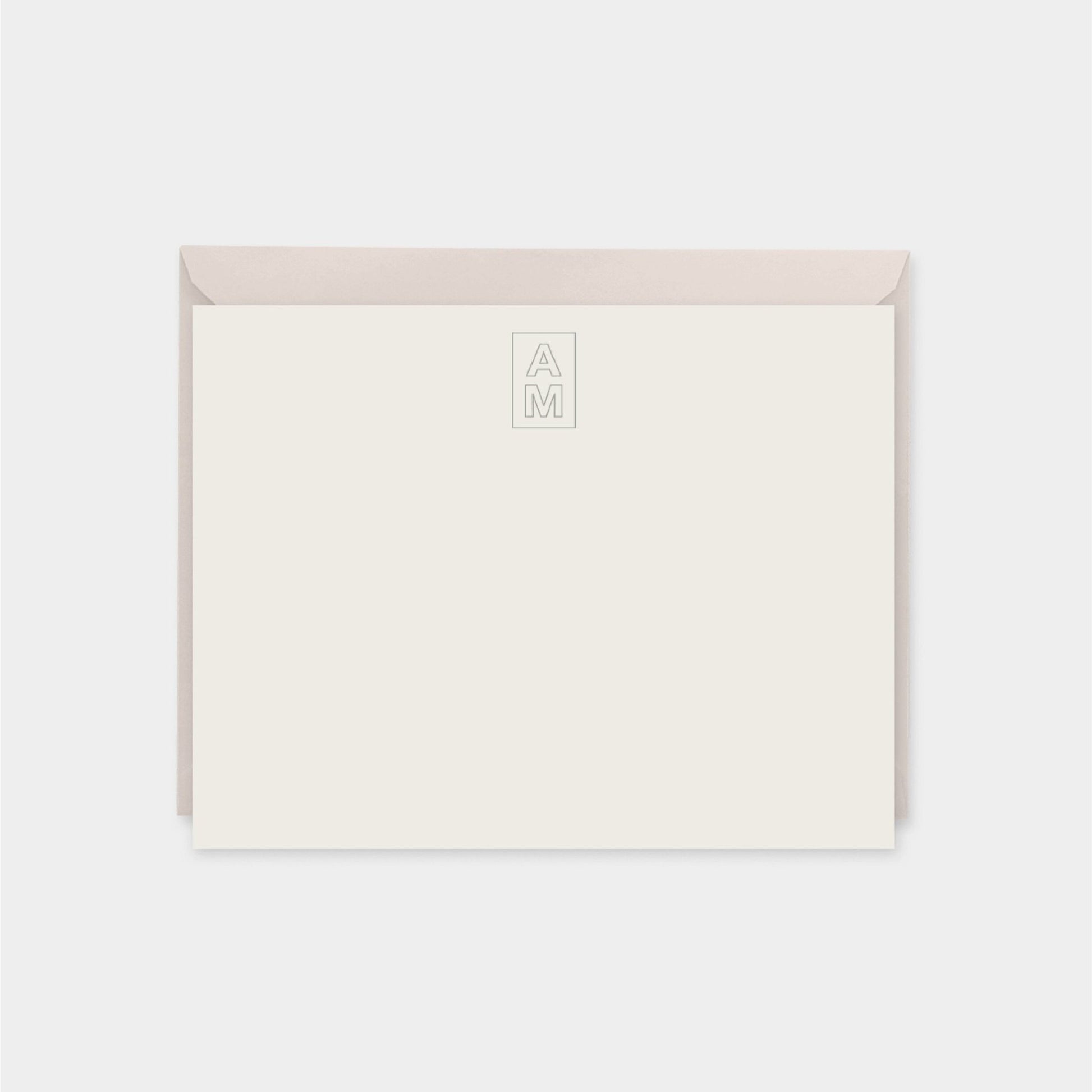 Monogram Note Cards, Elegant Monogram