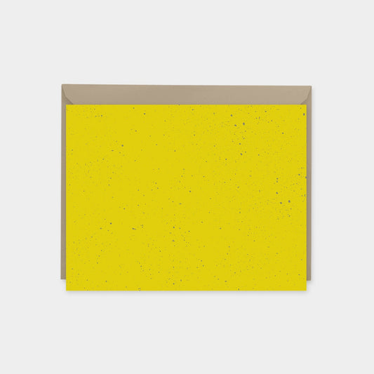 Mustard Yellow Speckled Texture Note