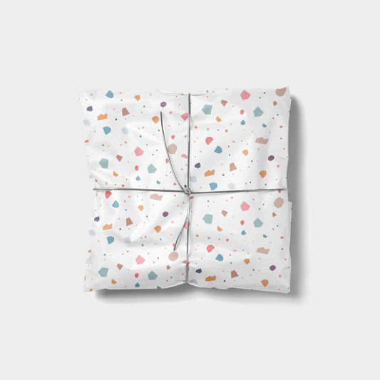 Pastel Cut Out Collage Gift Wrap