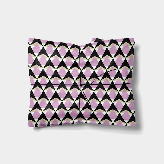 Pink Geo Shapes Gift Wrap