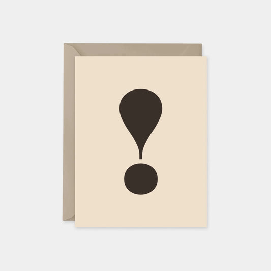 Surprise Exclamation Point Card IV,