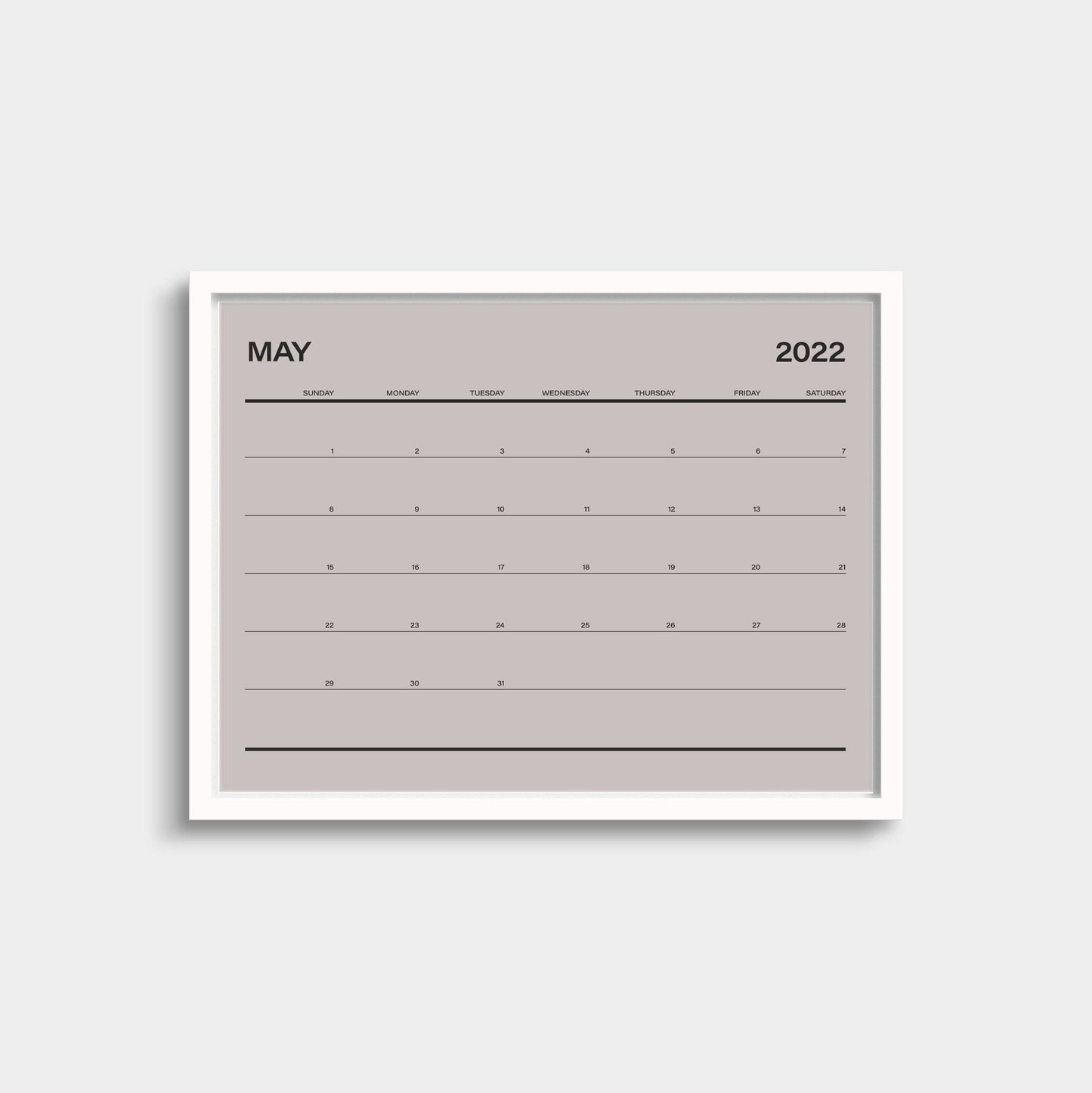 2022 Wall Art Calendar-The Design Craft