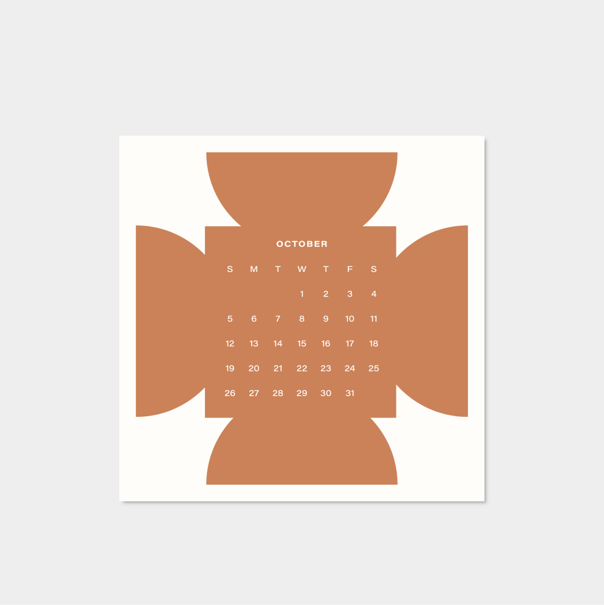 2025 Neo Shape Square Calendar-The Design Craft