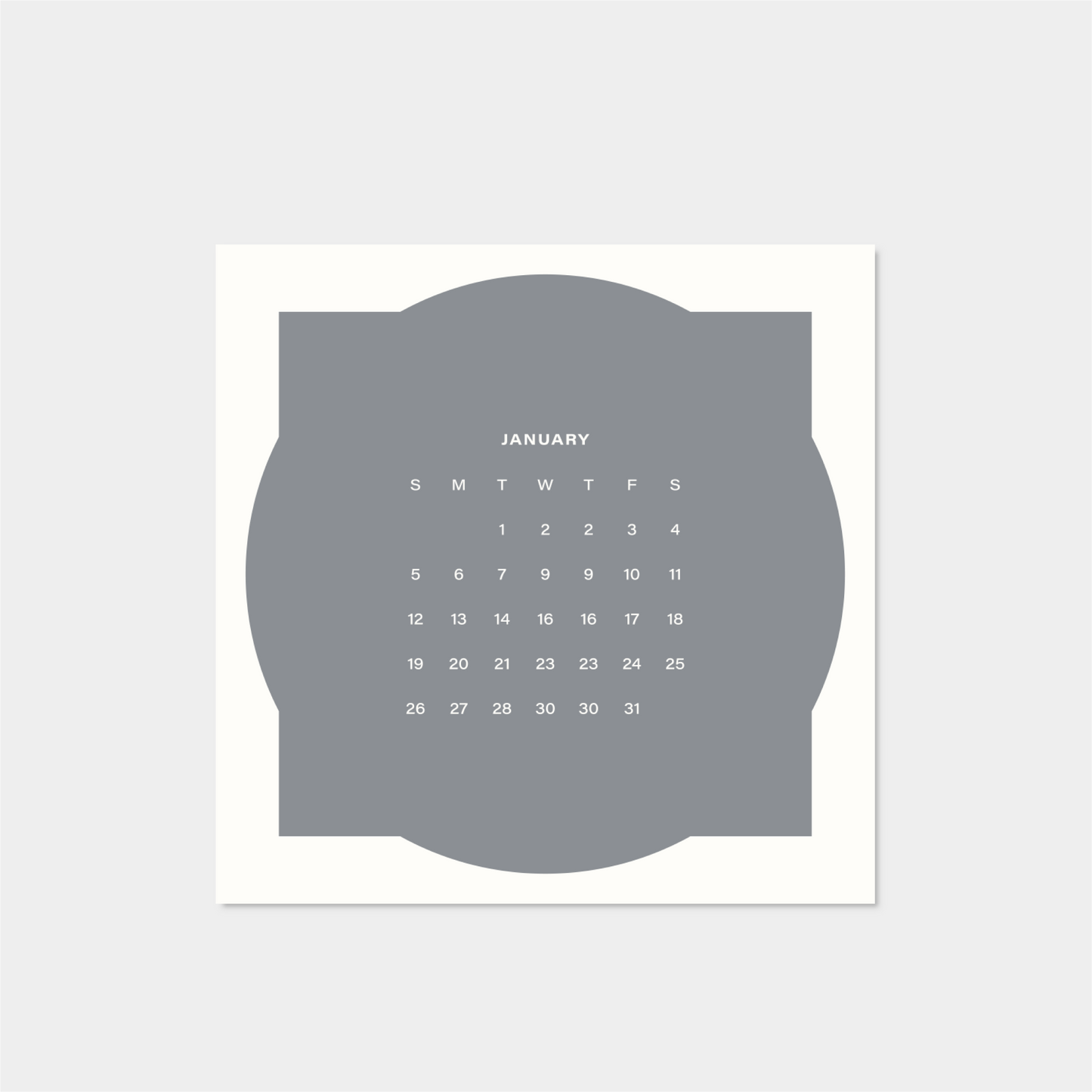 2025 Neo Shape Square Calendar-The Design Craft