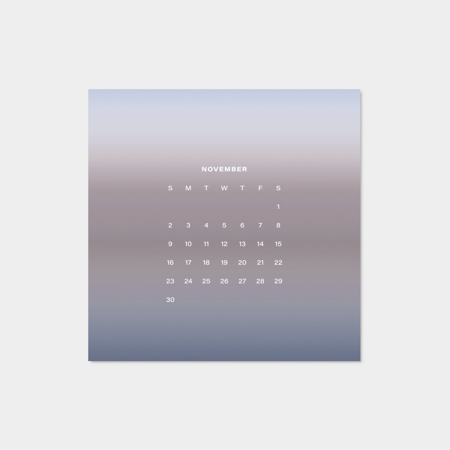 2025 Ombre Sky Calendar-The Design Craft