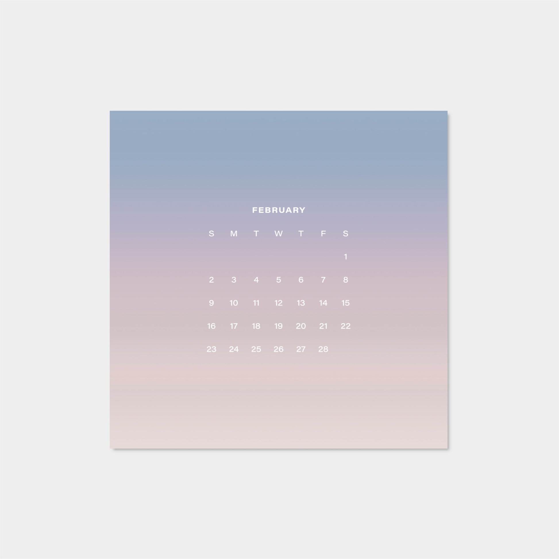 2025 Ombre Sky Calendar-The Design Craft