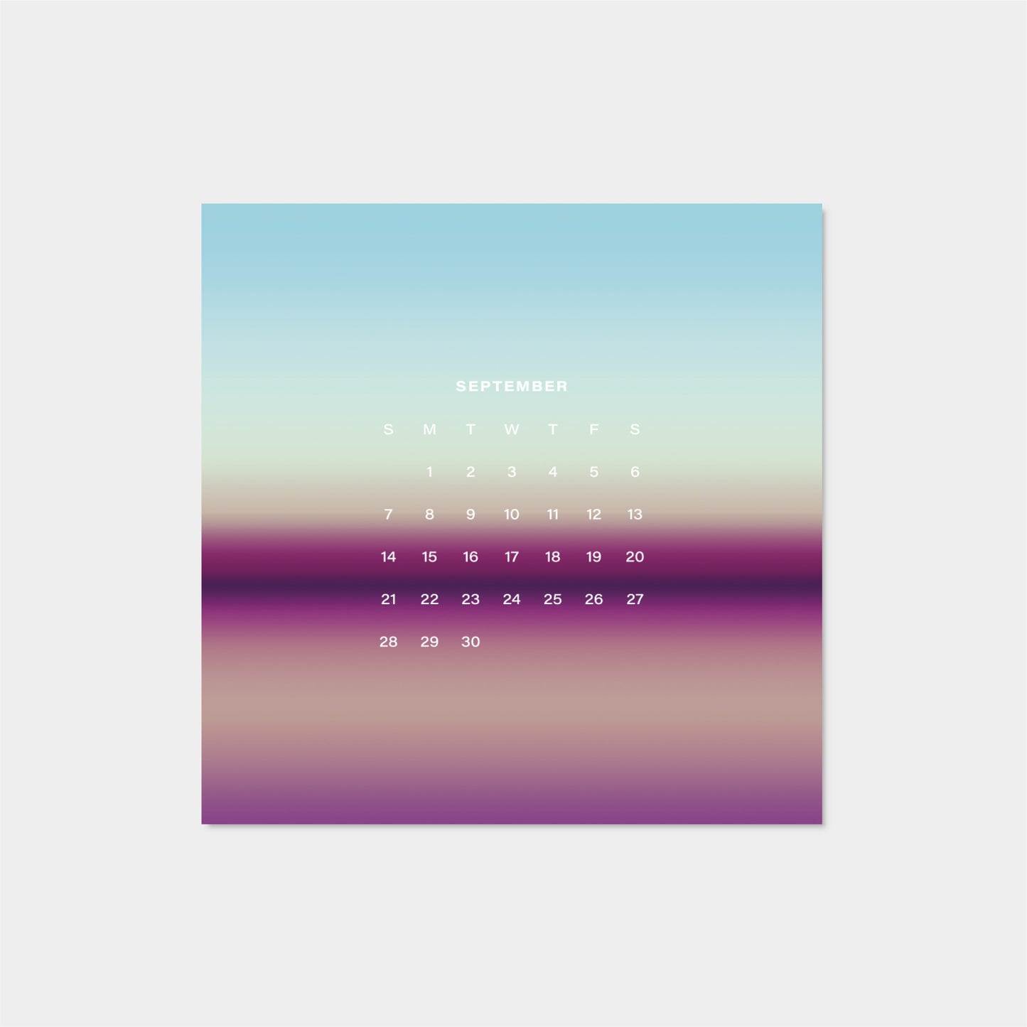 2025 Ombre Sky Calendar-The Design Craft