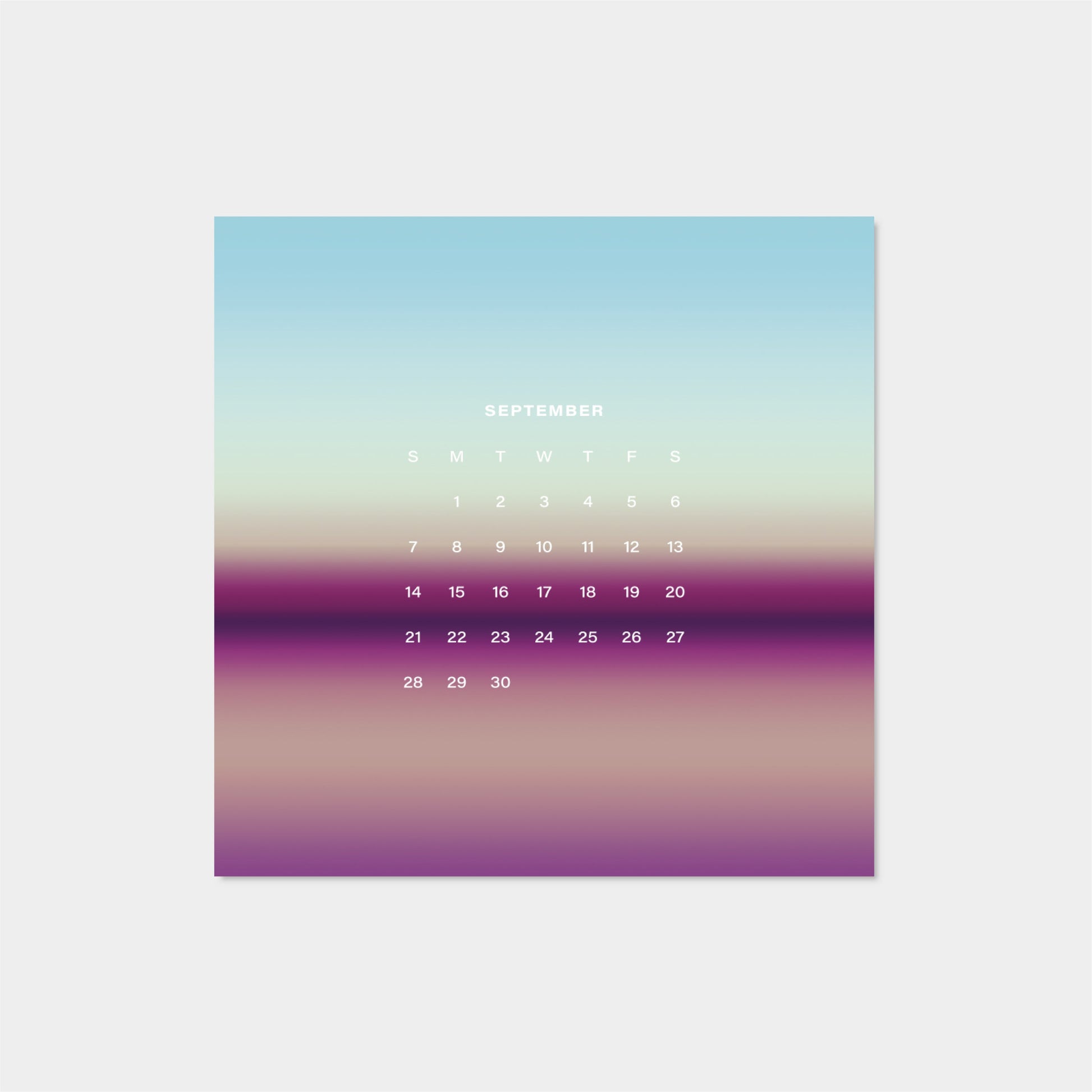 2025 Ombre Sky Calendar-The Design Craft