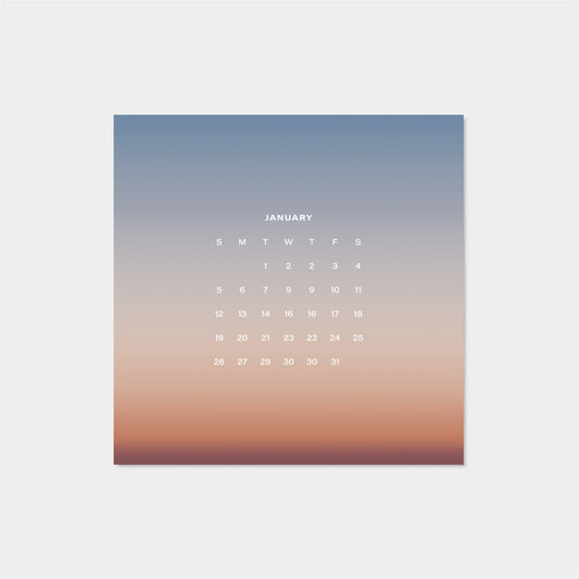 2025 Ombre Sky Calendar-The Design Craft