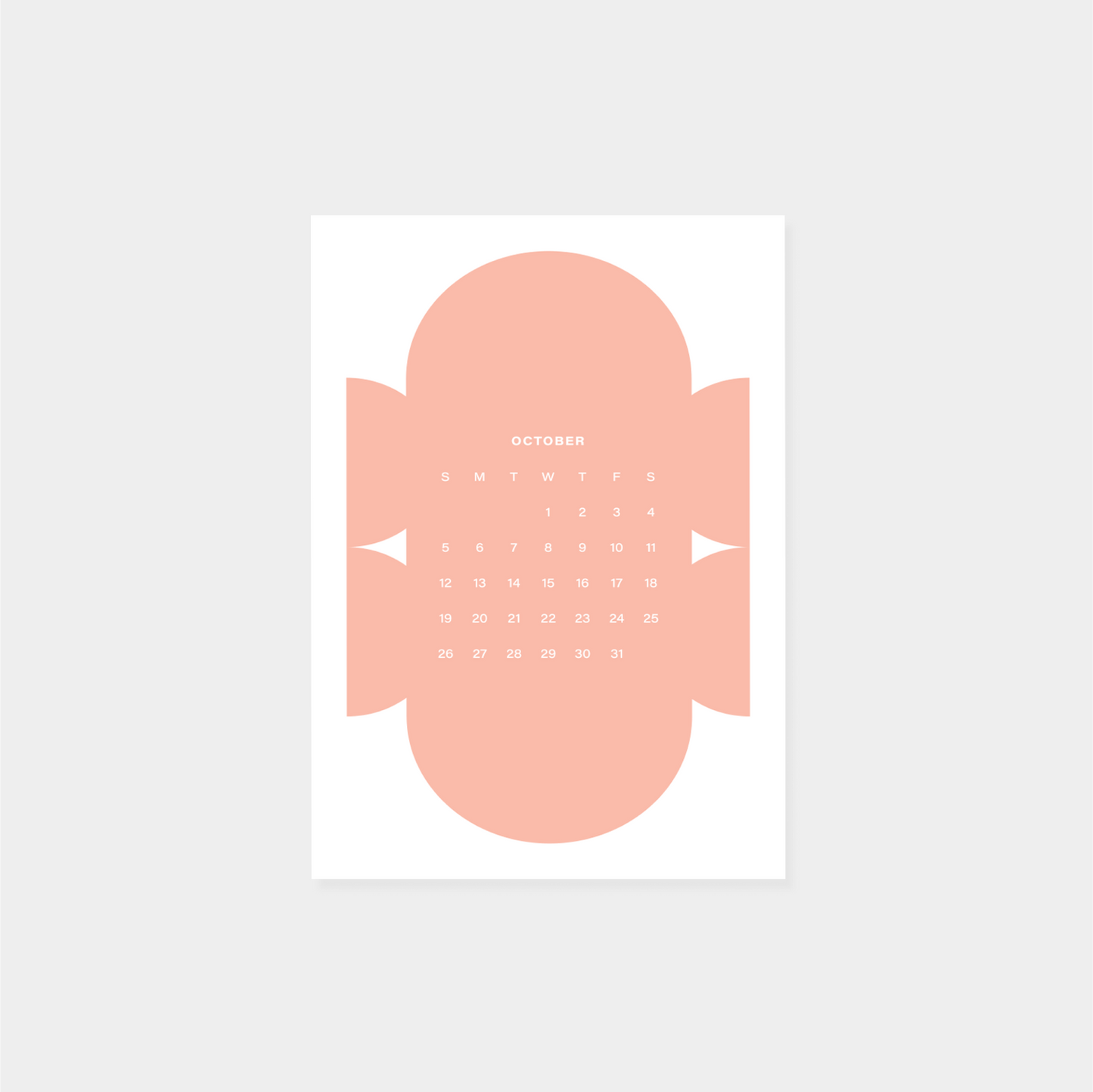 2025 Neo Shape Calendar II