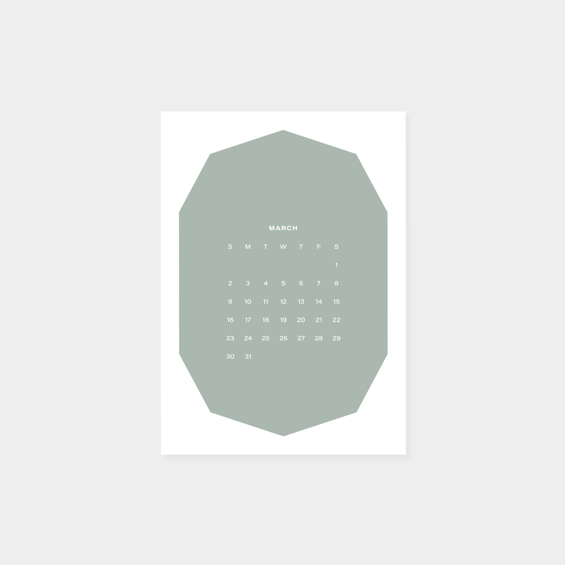 2025 Neo Shape Calendar II