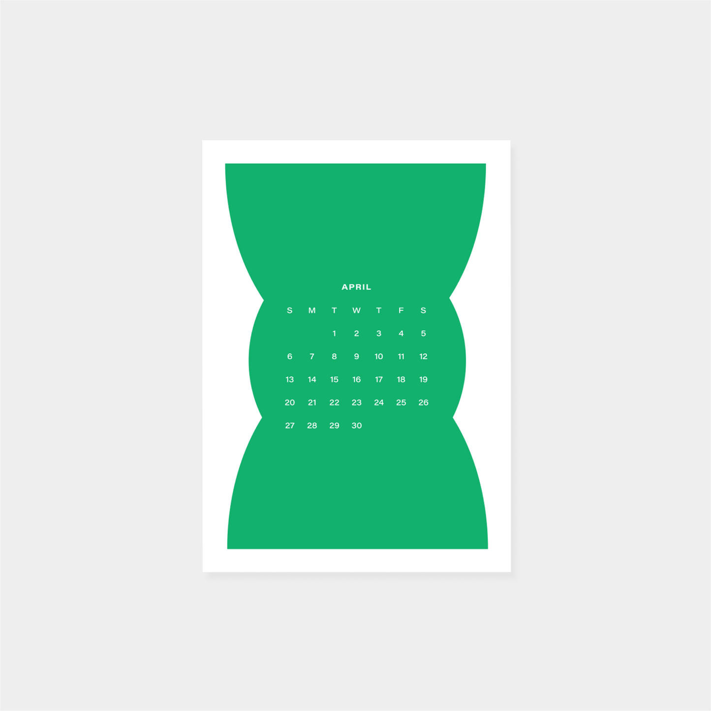 2025 Neo Shape Calendar II