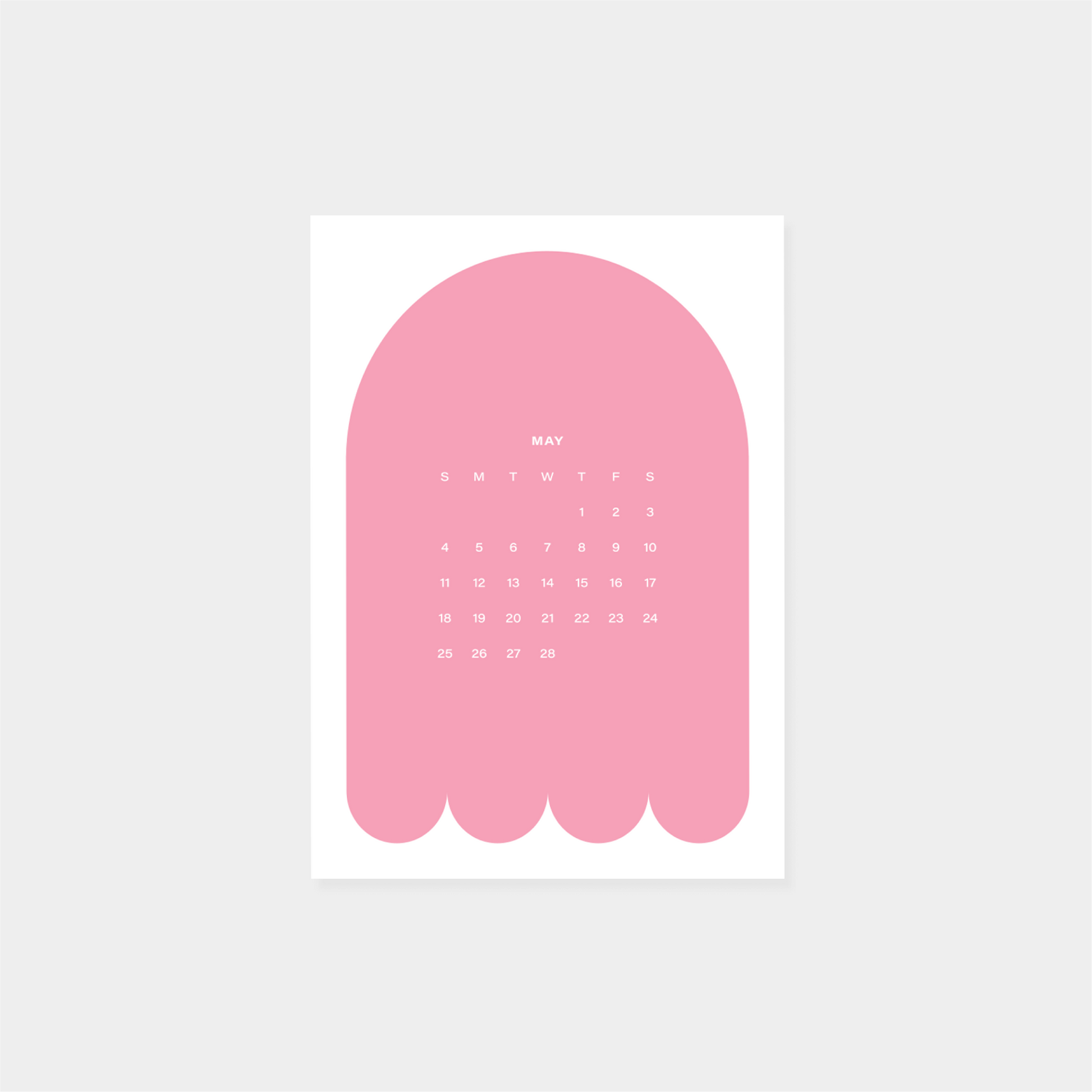 2025 Neo Shape Calendar II