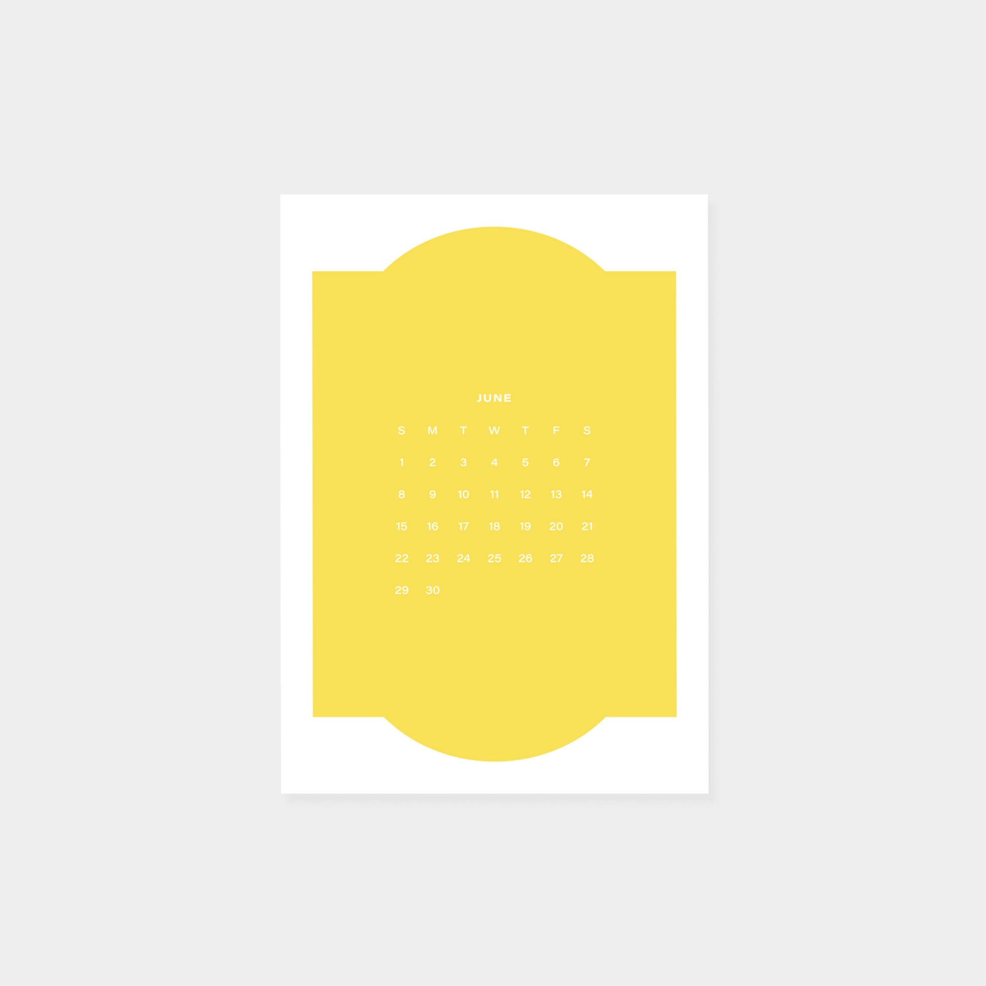 2025 Neo Shape Calendar II