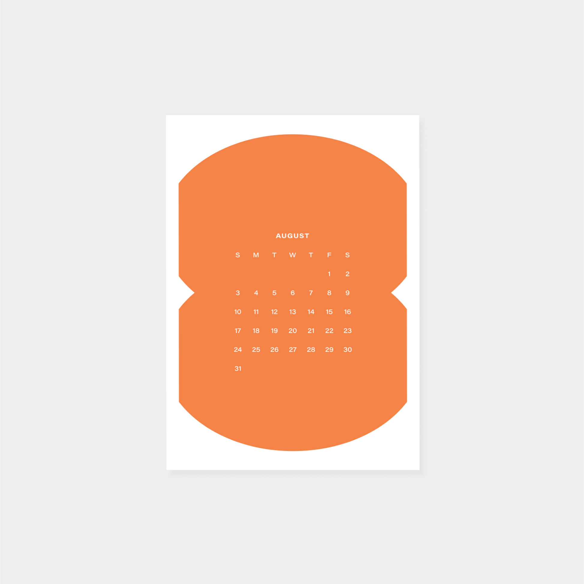 2025 Neo Shape Calendar II