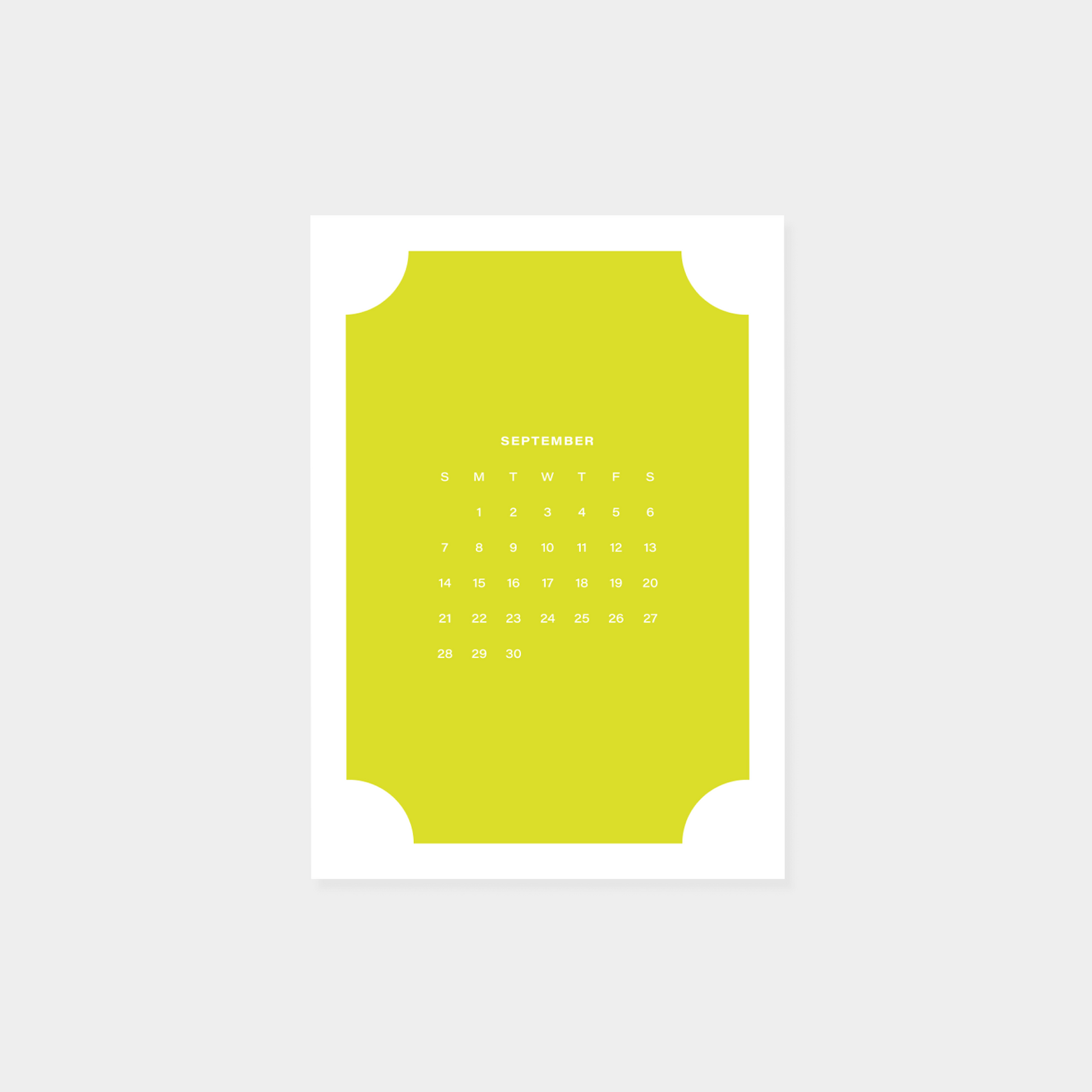 2025 Neo Shape Calendar II